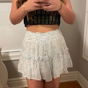 flowy mini skirt